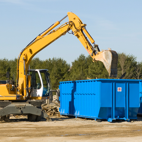 are there any restrictions on where a residential dumpster can be placed in Mikado Michigan